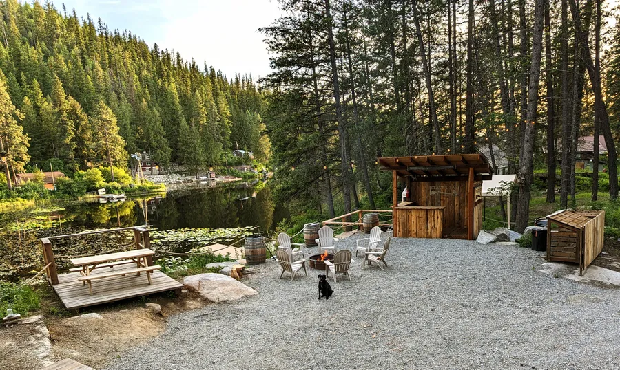 Beaver Bay campsite after completion