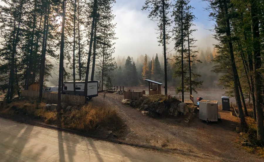 Campsite area after completion