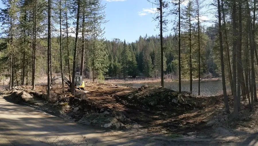 Clearing and grading in progress