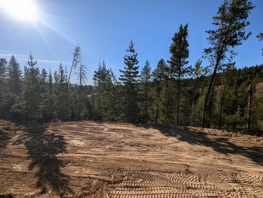 Site cleared and flat after work